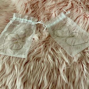 Large heart hoop earrings , hypoallergenic. Sterling Silver & 14K gold filled.